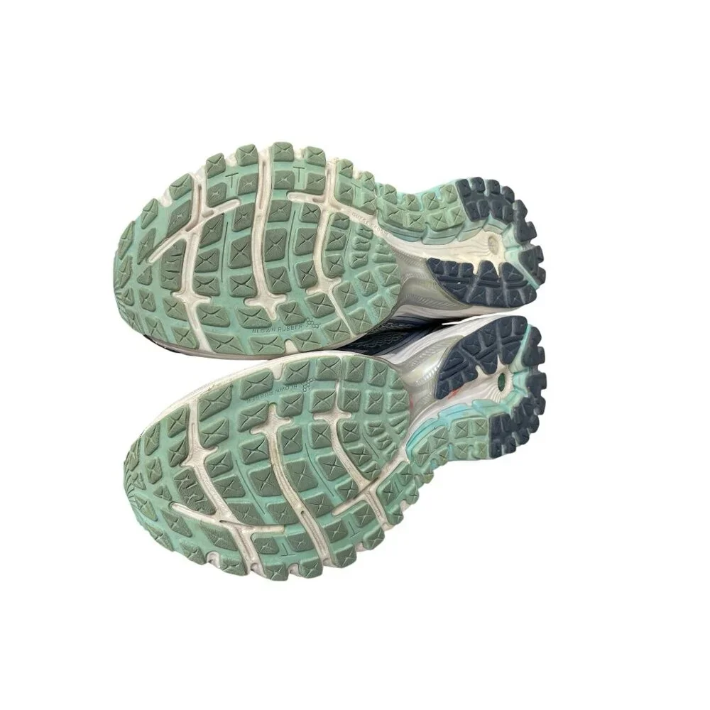 Brooks Ghost 5 Womans green purple running walk sneakers sz 8.5D SKU 9612 - Picture 5 of 16